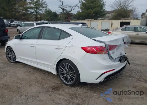 2018 Hyundai Elantra Sport z USA, uszkodzony, nr VIN KMHD04LB9JU449835